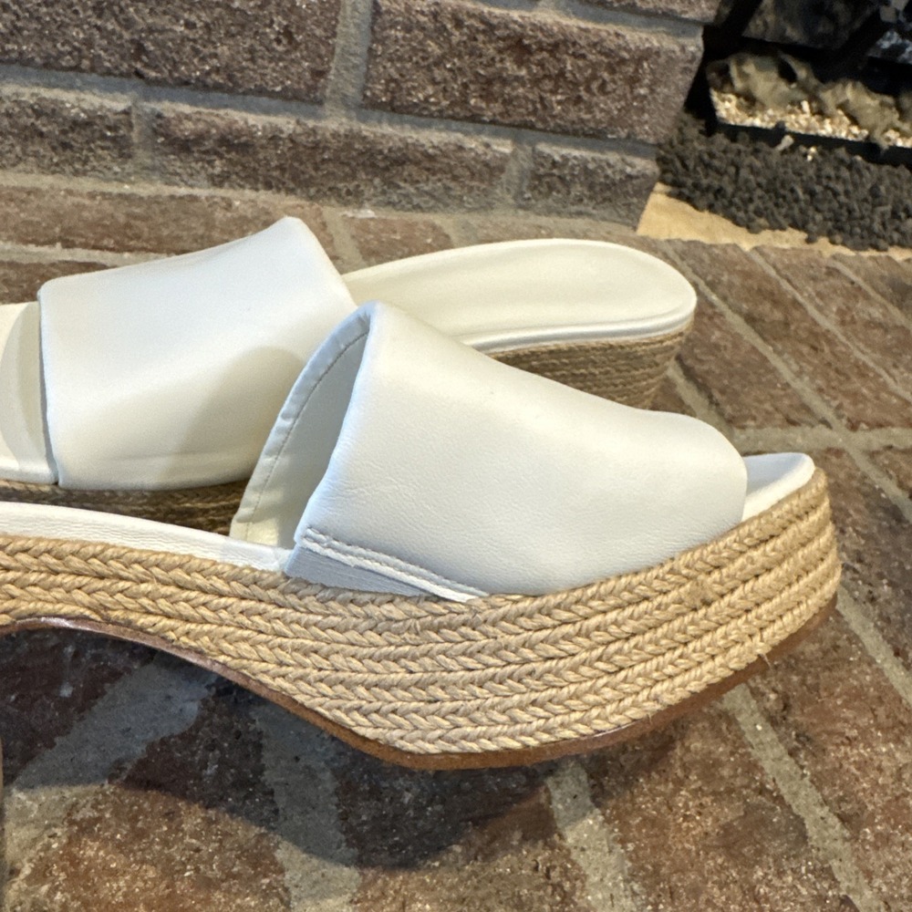Vince‎ Women's Margo Espadrille Block Heel Slip On Sandals Slide Size 9.5 #174 - Picture 10 of 16